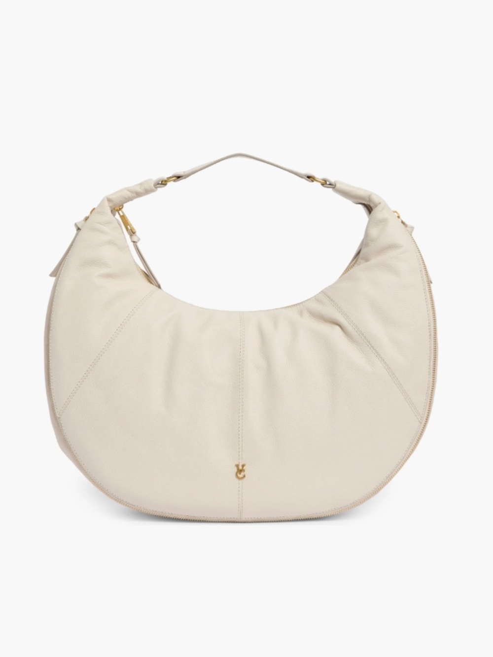 New Vince Camuto Lorry Hobo Shoulder Bag Off-White Cream Birch color